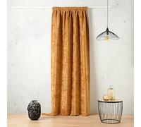 Linder Rideau Isolant obscurcissant Thermique et phonique - Coloris Jaune Miel - Style Velour - Finition Galon fronceur à Plat - Dimensions 135x260cm - 100% Polyester - Collection Colorado