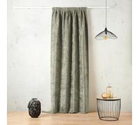 Linder Rideau Isolant obscurcissant Thermique et phonique - Coloris Vert Litchen - Style Velour - Finition Galon fronceur à Plat - Dimensions 135x260cm - 100% Polyester - Collection Colorado