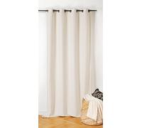 LINDER Rideau Isolant Thermique et obscurcissant Inuit ÉCRU Finition œillets Canon de fusil140x260cm