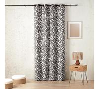 LINDER Rideau Isolant Thermique et phonique - Style Nature - Gris Lave - œillets Canon de Fusil - 140x240cm - 62% Polyester 37% Coton 1% Autres Fibres - Collection Bouleau