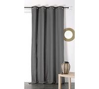 LINDER MÉTIS Rideau, 60Pourcentcoton 40Pourcentlin, Gris Anthracite, 135x260cm