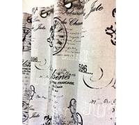 Linder Rideau occultant Gris imprimé Industriel - 145x260cm - Gris