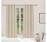 LINDER Rideaux BohoChic "Calypso Silk" avec anneaux 140 x 240 cm