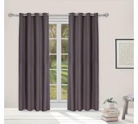 LINDER Rideaux BohoChic "Calypso Steel" avec anneaux 140 x 240 cm