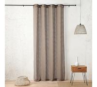 Linder Voilage uni Aspect Filet - Style épuré - Coloris Beige Cordage - Finition œillets Canon de Fusil - Dimensions 150x280cm - 100% Polyester - Collection Sperone