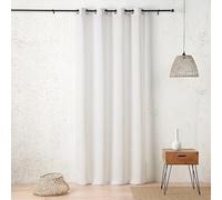 Linder Voilage uni Aspect Filet - Style épuré - Coloris Blanc cassé - Finition œillets Canon de Fusil - Dimensions 150x280cm - 100% Polyester - Collection Sperone
