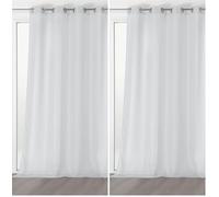 Linder Voilage Voile Chic en Coloris Blanc en Polyester en 145x350cm (Lot de 2)
