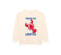 Lindex Sweat 'LOBSTER' bleu / bleu clair / rouge / blanc, Taille 98