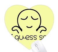 L'indifférence, l'expression, la mode. Jeux de tapis de souris en forme de coeur