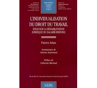L'individualisation Du Droit Du Travail - Essai Sur La Réhabilitation Juridique Du Salarié-Individu