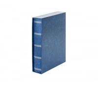 Lindner 1169sk-B Einsteckbuch Elegant Blau, Mit 60 Schwarzen Seiten Und Passender Schutzkassette