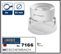 Lindner 7166 Stand Loupe Ronde 8x PXM Lentille Lumière Blanche