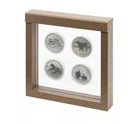 LINDNER Das Original Cadre Collection Nimbus 150, Dimensions intérieures 150 x 150 mm, Design Bois