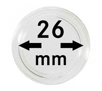 LINDNER Das Original Capsules Monnaies Ø intérieur 26 mm, Paquet de 100, par ex. pour Monnaies 2 Euro