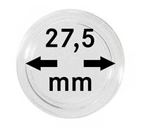 LINDNER Das Original Capsules Monnaies Ø intérieur 27,5 mm, Paquet de 10, par ex. pour Monnaies de Collection Allemagne 5 Euro-'Planet Erde'