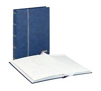 LINDNER Das Original Classeur pour Timbres Standard avec 32 Pages Blanches, 230 x 305 x 25 mm, Bleu