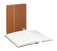 LINDNER Das Original Classeur pour Timbres Standard avec 32 Pages Blanches, 230 x 305 x 25 mm, Brun Clair