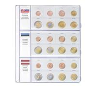 LINDNER Das Original Feuille pré-imprimée Euro Collection pour séries Euro courantes Slovaquie/Estonie/Lettonie