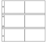 LINDNER Das Original Feuilles Cartes Postales XL, Noires, Paquet de 10