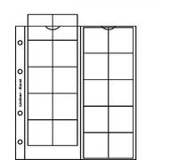 LINDNER Das Original Feuilles numismatiques Karat pour 20 Monnaies jusqu'à 38 mm Ø, avec intercalaire Blanc, Paquet de 5