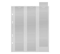 LINDNER Das Original Feuilles numismatiques Multi Collect pour 15 Monnaies jusqu'à Ø 42 mm, avec intercalaires Noirs - Paquet de 5