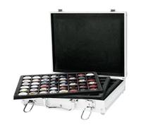 LINDNER Das Original Valise numismatique ALU pour 240 Capsules de Champagne/Monnaies/Capsules Ø 30 mm