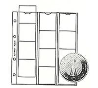 Lindner K2W Pages pour album de pièces karat incl. Intercalaire blanc pour 12 pièces avec max. 48 mm Ø - paquet de 5