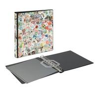 LINDNER Reliure-Motif au Design Timbres Poste avec mécanisme à 18 Anneaux, Vide