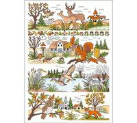 Lindner's Kreuzstiche Modèle de comptage "Paysages d'automne", 112
