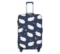 Lindo Sheep Lot de 1 housses de bagage de voyage élastiques pour valises de 45,7 à 81,6 cm, Noir, G