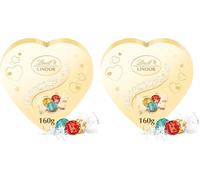 Lindor Boîte cœur Lait Blanc Coco 160g (Lot de 2)