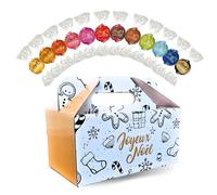 LINDOR de LINDT | Ballotin Assortiment de 60 Chocolats | 750g de Douceurs Gourmandes, Idéal à Offrir pour Noël