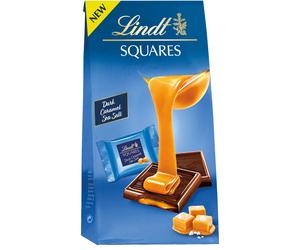 Lindor Lindt LINDT Carré Sel de Mer Caramel Foncé 144 g