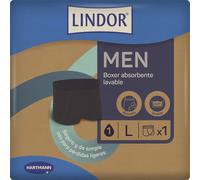 Lindor Men Boxer Absorbente Lavable Pérdidas de Orina Talla L