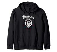 Lindsay Clan Tartan avec Blason écossais Sweat à Capuche