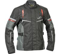 Lindstrands Backafall veste textile de moto imperméable, noir-gris, taille 54 pour homme