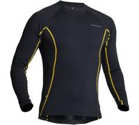 Lindstrands Dry Chemise fonctionnelle à manches longues, noir/jaune, Taille S