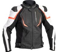 Lindstrands Sanden, veste en cuir 46 Noir/Blanc/Rouge Néon Noir/Blanc/Rouge Néon
