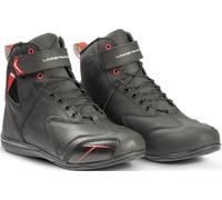 Lindstrands Sport Chaussures de moto imperméables, noir/rouge, Taille 42