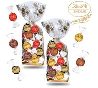 Lindt - 2 sachets de 25 bouchées assorties LINDOR - chocolat noir, lait, blanc - 2x312gr