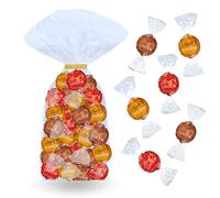 LINDT - 40 bouchées LINDOR Chocolat au Lait assorties - Sachet 500 g