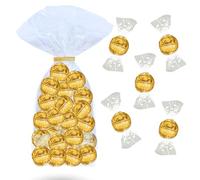 LINDT - 40 bouchées LINDOR Chocolat Blanc Fondant - Sachet 500 g | Sachet à Offrir ou à Partager pour un Anniversaire, une Fête, un Evènement - Cœur Fondant, Idéal Café Gourmand, Candy Bar