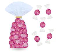 LINDT - 40 bouchées LINDOR Chocolat Lait Framboise - Sachet 500 g | Sachet à Offrir ou à Partager pour un Anniversaire, une Fête, un Evènement - Cœur Fondant, Idéal Café Gourmand, Candy Bar