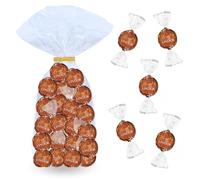 LINDT - 40 bouchées LINDOR Chocolat Lait Noisette - Sachet 500 g | Sachet à Offrir ou à Partager pour un Anniversaire, une Fête, un Evènement - Cœur Fondant, Idéal Café Gourmand, Candy Bar