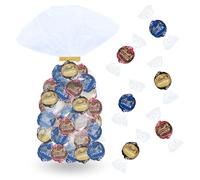LINDT - 40 bouchées LINDOR Chocolat Noir assorties - Sachet 500 g