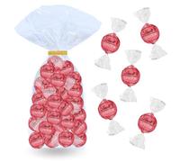 LINDT | Assortiment de 40 bouchées LINDOR au Chocolat Blanc Fraise | 500 g de Chocolats à Partager entre Amis ou en Famille