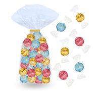 LINDT | Assortiment de 40 Bouchées LINDOR aux saveurs Originales et Exclusives | Sachet de 500 g de Chocolat Blanc, Blanc Stracciatella et Blanc Fraise |Prêt à Offrir pour la Saint-Valentin