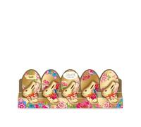 Lindt - Barette de 5 Mini-moulages LAPIN OR Edition Fleurs, 50g