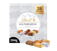 Lindt - Boîte Cadeau LES PYRÉNÉENS Edition Silver - Assortiment de Chocolats au Lait et Noirs - Frais et Fondants - Idéal pour Noël, 204g