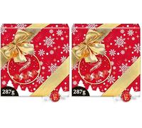 Lindt - Boîte Cadeau LINDOR - Assortiment de Chocolats au Lait - Cœur Fondant - Idéal pour Noël, 287g (Lot de 2)